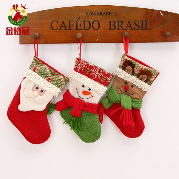 

christmas decorations santa socks small christmas tree hang stockings gift bags of candy