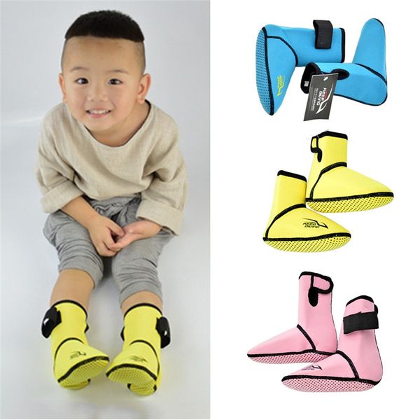 

children diving socks anti-skid swimming shoes fins diving thick keep warm shoes water sport swimming socks 2, Black