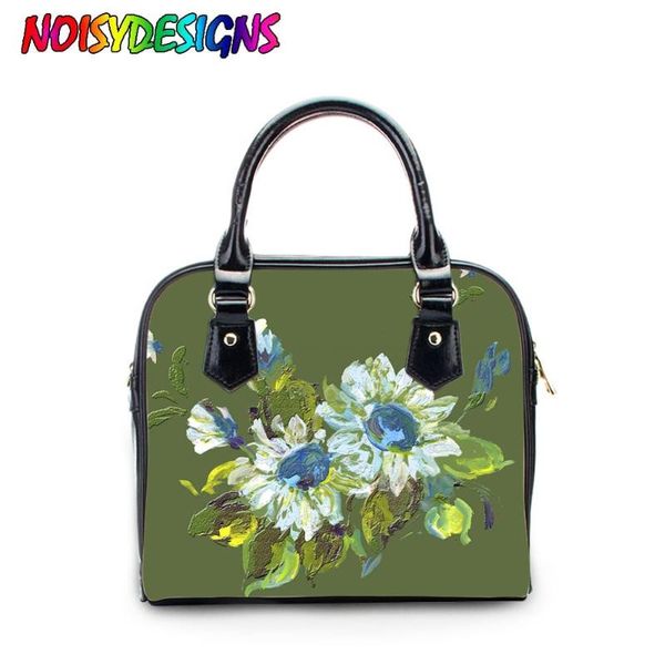 

noisydesigns tote shoulder bag flower watercolor print colorful ladies hand bags bolsa feminina handbag for women chinese style