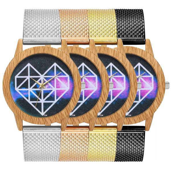 

zhoulianfa сетки ремешок смотреть мужчины женщины простой моды кварцевые наручные часы t34-f, Slivery;brown