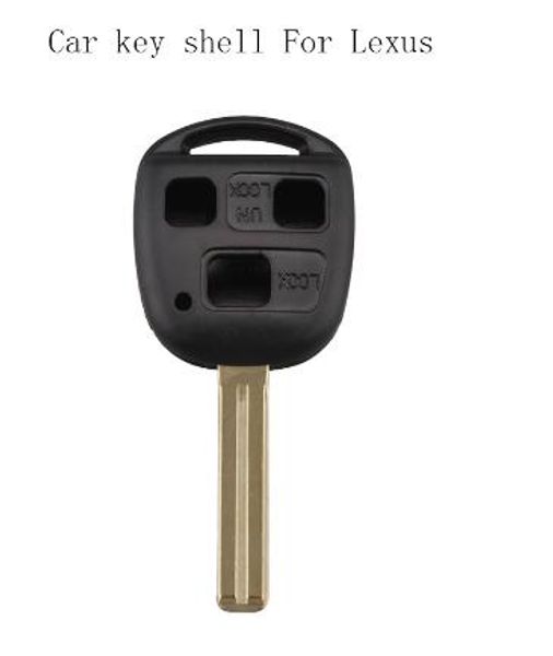 

auto car key shell for lexus remote key shell 3 button without logo toy40(long