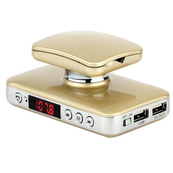 

car mp3 bluetooth player card dual usb car charger hands-phone holder dropship m26