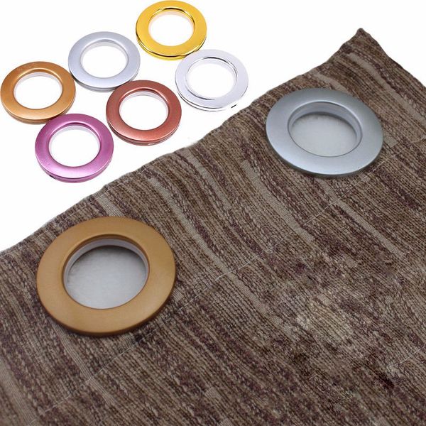 

whism 8pcs plastic rings eyelets for curtains home decoration round shape curtain ring perde aksesuarlar