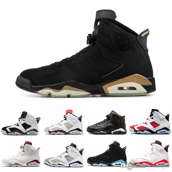 

with box bred men 6 6s basketball shoes tinker unc black cat white infrared red carmine toro mens designer trainer sport sneaker