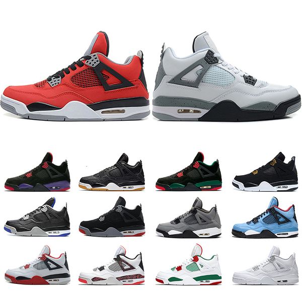 

4 cool grey 4s men basketball shoes og bred for 2019 tattoo singles day mens designer trainer athletic sport sneakers online sale