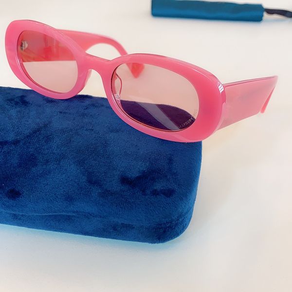 2020 Hotsale 0517s Mulheres Óculos de Sol de Candy-Color UV400 52-23-145 Apple-Green / Rosa Smart Plank Fullrim Fullrim Sunglasses com Fullset Packing Case
