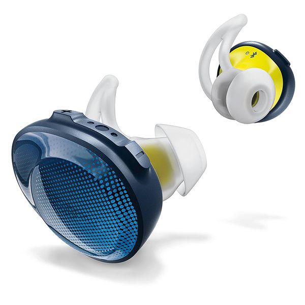 

sound wireless headset black/orange/blue colors with retail package