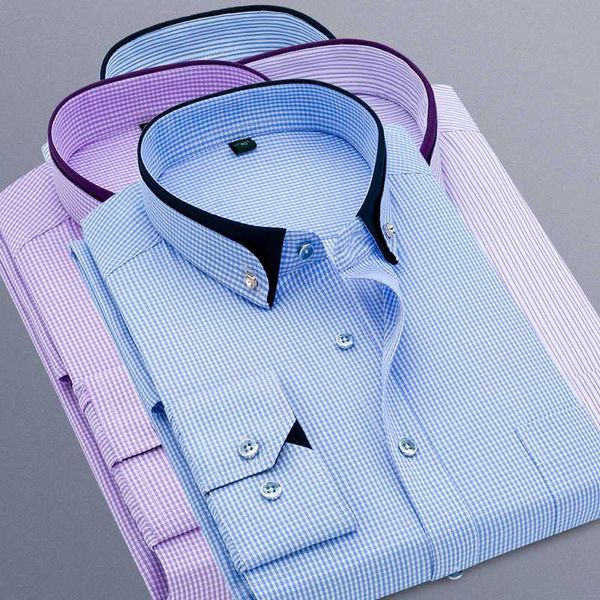

2019 men fashion casual long sleeved printed shirt slim fit male social business dress shirt brand men clothing soft comfortable, White;black