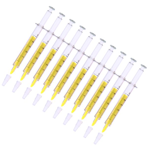 

10 шт творческий highlighter ручки флуоресцентный маркер для детей, Blue;orange