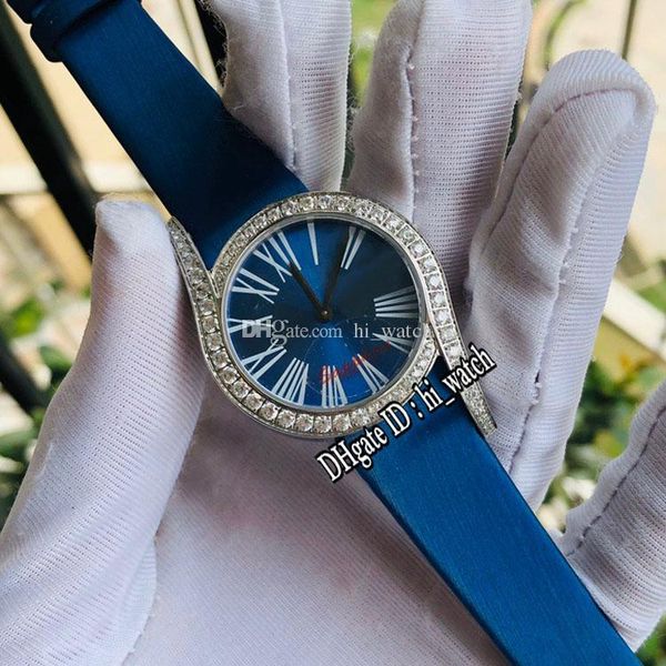 

новый limelight gala g0a43360 swiss quartz ladies женщин часы серебро алмазный диск белый циферблат черный римские маркеры синий кожаный hi, Slivery;brown