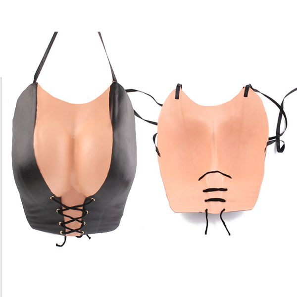 

2018 fake breast funny eva fake chest halloween decor skin supplies drop shipping