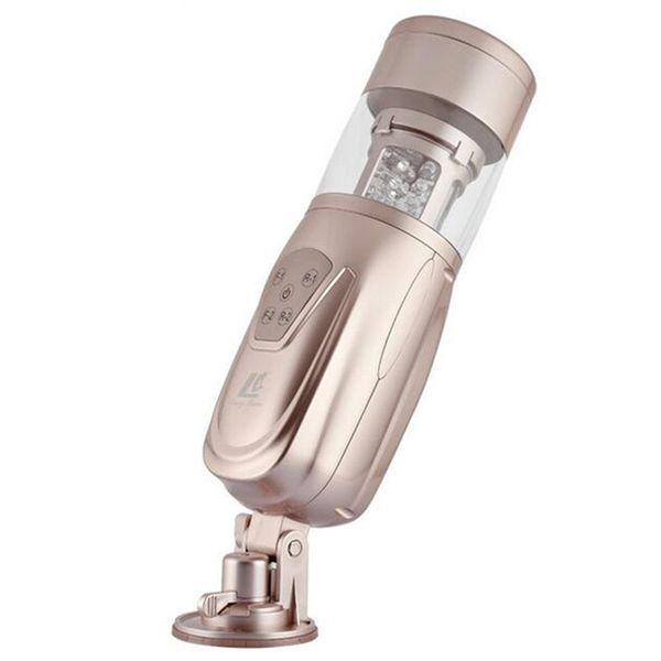 

sh190805 retractable masturbators automatic smart love lover rotating electric and telescopic male masturbator us plug flashing