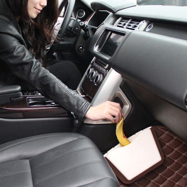 

dustbins multi-functional storage rack car folding trash can garbage holder hanging organizer portable travel seat backrest
