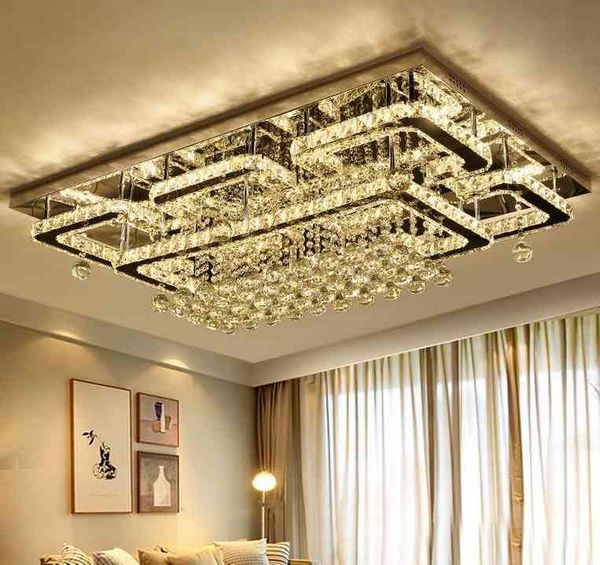 Crystal Living Room Lights Modern Simple Rectangular Led Lights High End Super Bright New Bedroom Lights Llfa Canada 2019 From Nimiled Cad 451 23