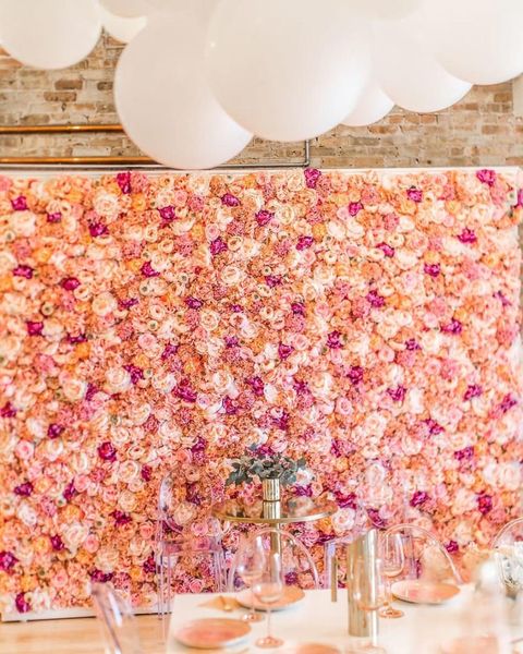 

викки 40x60cm искусственного шелка роза гортензия цветок стены свадебные украшения заставок панели свадебный день партия декор поддельные цв