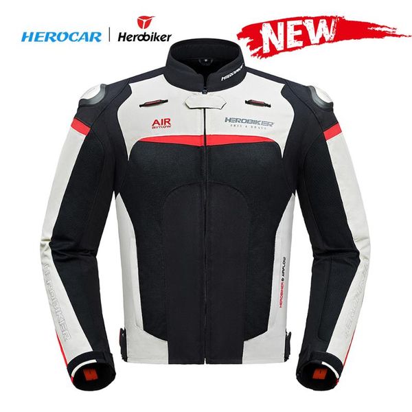 

herobiker motorcycle jacket protective moto men motocross off-road racing jacket riding motorbike clothing motorcycle protection