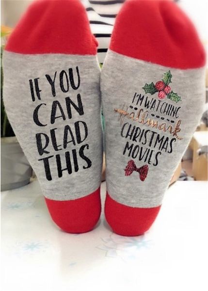 

Christmas Winter Womens Designer Socks Letters Printed Cotton Womens Chaussettes Casual Womens Socks