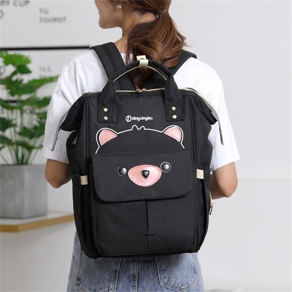 

мода женщина водонепроницаемого мумия сумка многофункционального рюкзак дикой большая вместимость сумка для девочек школа для животных сумки