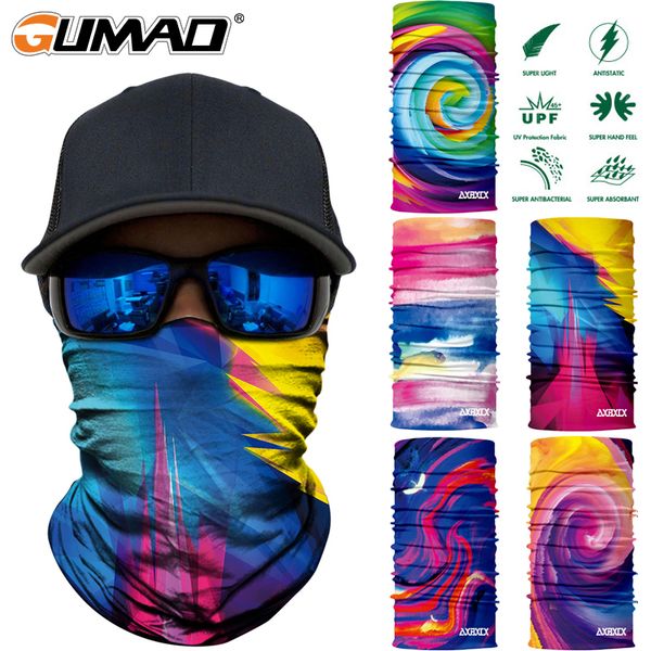 

3d seamless magic neck gaiter face mask shield tube sport cycling camping ski fishing bandana warm headband scarf men women hat, Black