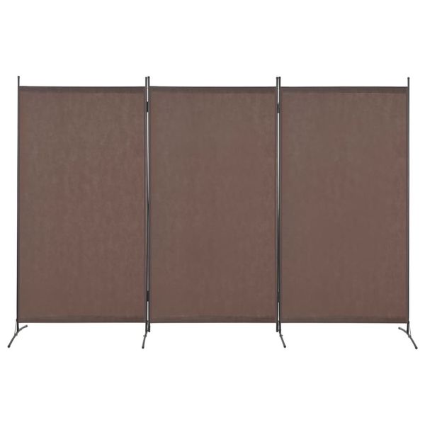 

3-panel room divider brown 260x180 cm garden sets