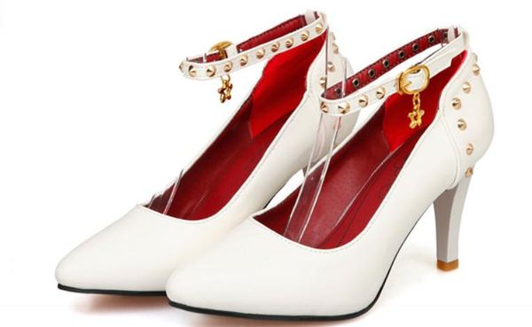 

2019 women's shoes in spring and autumn with new style high heel fine heel pointed end@9044, Black