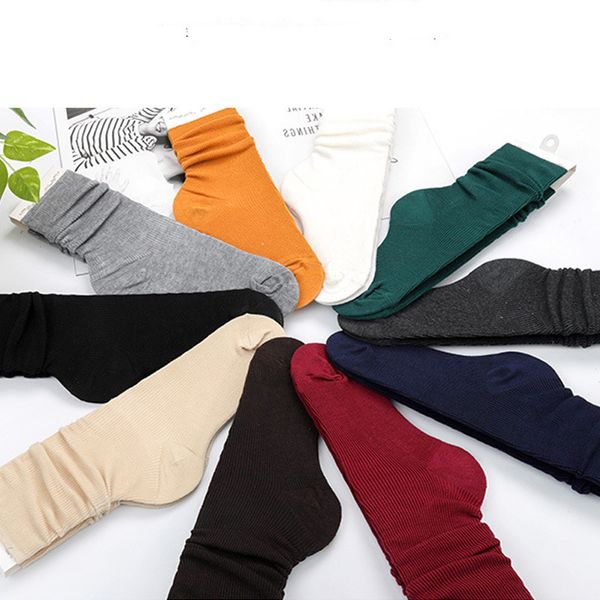 

new candy color harajuku retro women socks cotton loose short sock gilrs funny striped socks 5pairs, Black;white