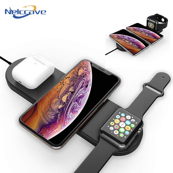

fast wireless phone charger 3 for iphone 11 pro xs max xr x8 qi fast charging base for watch airports 2