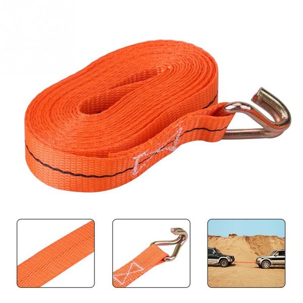 

5m/16ft tie down lashing strap heavy duty 1 ton for cargo van trailer emergency tensioning belts araba aksesuar automobiles