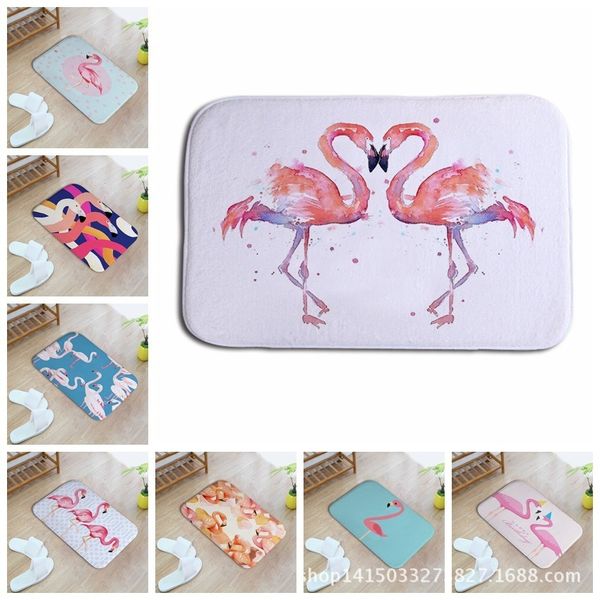 

cartoon flamingo hand inbetweening home furnishing bedroom in front of the door non-slip land pad carpet mixed batch