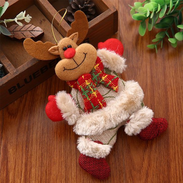

santa claus home supplies elk bear gift ornaments christmas toys snowman tree decorations hanging doll