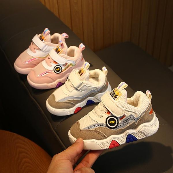 

spring autumn baby girls boy casual shoes toddler girl boy sport shoes 3colors 21-25 1-3years tx09, Black