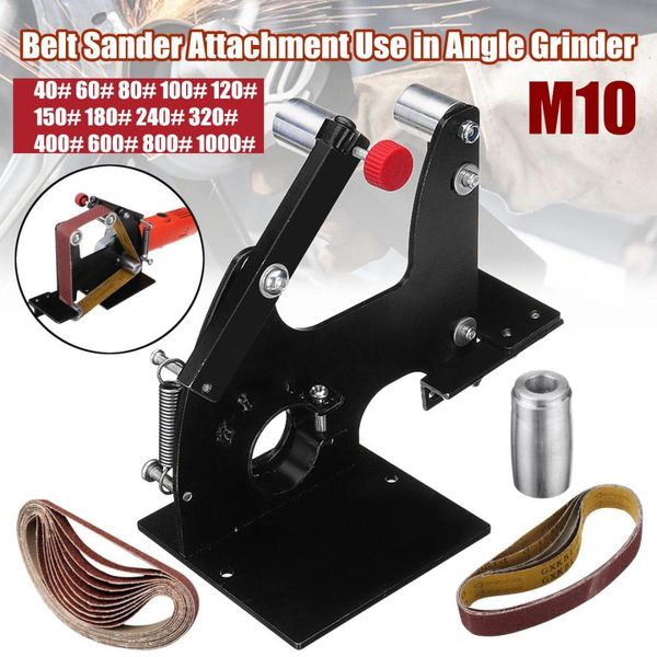 

angle grinder belt sander attachment metal wood sanding belt 540x30mm with m10 spindle for 100 grinder