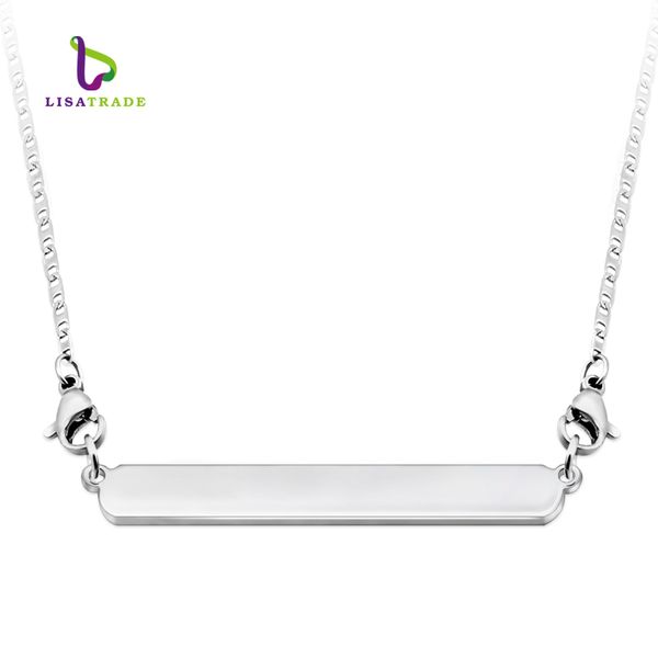 

5pcs 8mm slide tag pendant floating bar necklace fit 8mm slide charms/ letters (include stainless steel chain) lsbr028*5, Silver