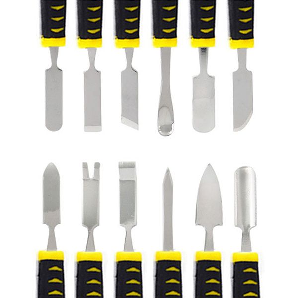 

dual ends metal crowbar prying opening repair hand kit set for cell phone tablet lcd screen repair tool 6pcs/set