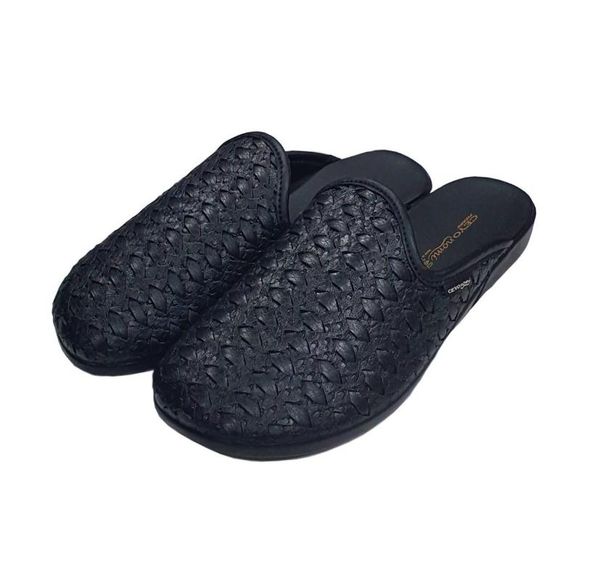 

ceyo nomi pierro- orthopedic indoor winter male slippers, Black