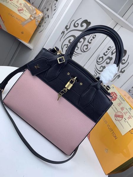 

5a l brand v city steamer handbag women crossbody bag handles lady shoulder bags fashion totes cross body bag 53031 m54867 m53014