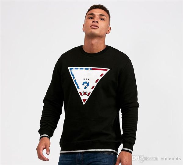 

роскошные сша джинсы мужские толстовки дизайнерская весна длинным рукавом экипаж шеи мужские фуфайки повседневный черный мальчиков верхняя о, Black