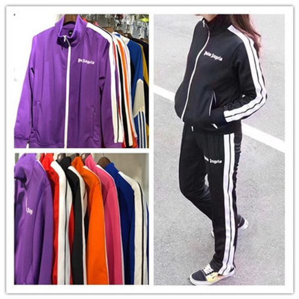 

New palm angel women track uit de igner port jacket two piece outfit women de igner hoodie port coat women weat uit ize xl
