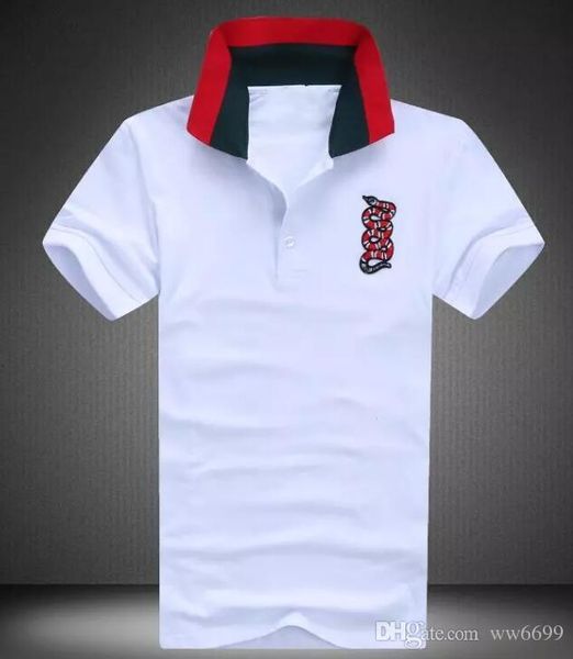

высокая версия люксовый бренд вышивка футболки для мужчин Италия мода поло High Stree