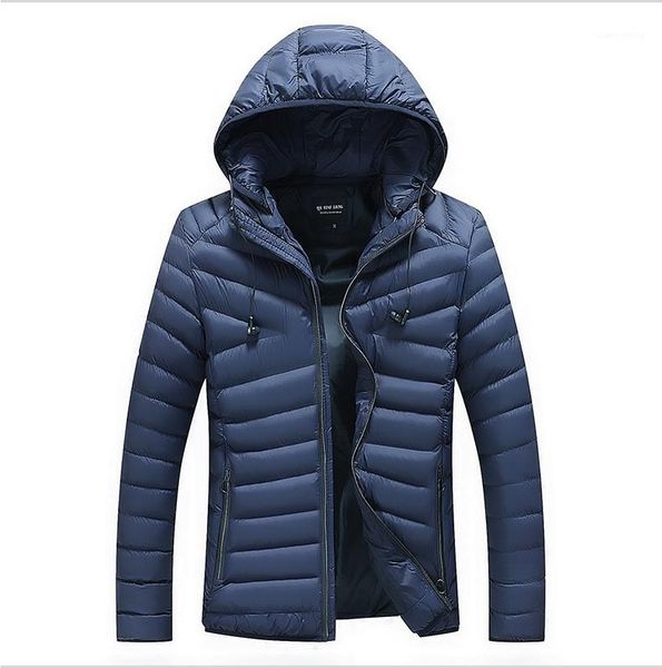 

headset designer zipper fly solid color tink outwears males fashion casual jacket men 4xl windbreak cotten coats winter, Black