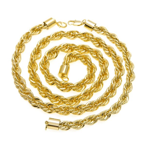 

fashion- gold twist chain necklace fashion gold silver twist chain bracelet necklace jewelry set
