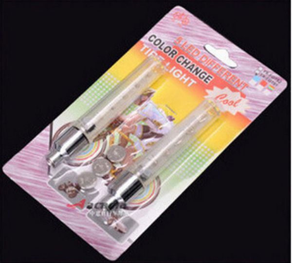 

2020 2pcs 5 led bike bicycle wheel tire valve cap spoke neon light lamp accessories 5 led flash light sense lamp ing