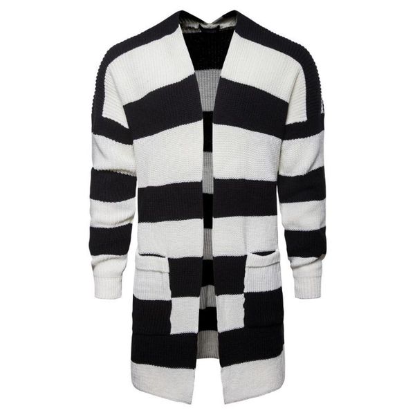 

men's sweaters mens causal sweater clothes autumn winter solid knitted, White;black