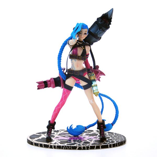 

lol 10" 24 cm jinx action figures game anime pvc model collection toys t200106