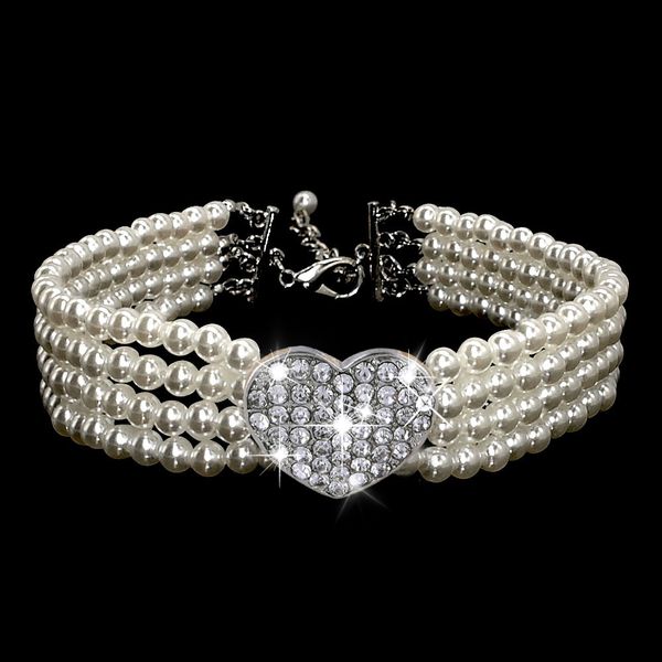 

cat collar party pearl collar pet necklace dog collar dog necklace for puppy cat dog accessories