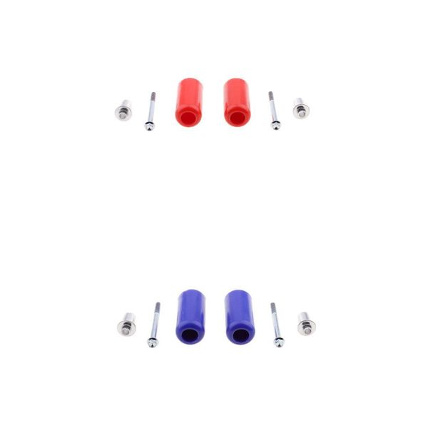 

red & blue frame crash sliders falling protection protector for motorcycle