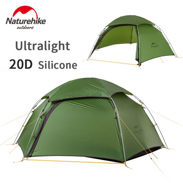 

naturehike new cloud camping tent ultralight 20d silicone 1-2 persons tent outdoor waterproof 4 seasons climbing portable