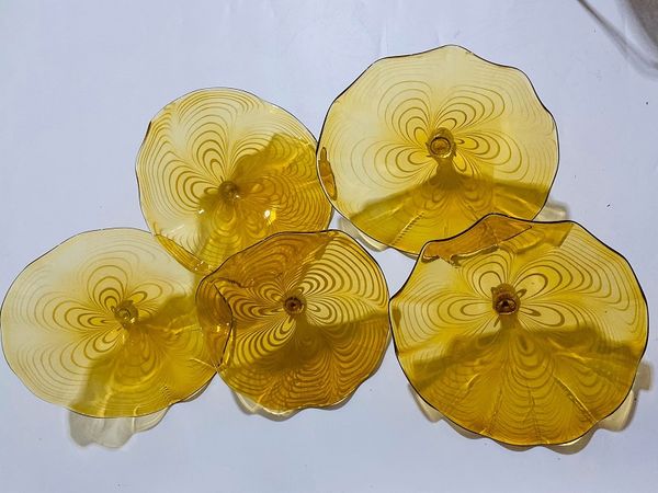 

murano glass wall art decoration hanging colorful glass decorative plates wedding decorative glass plate for walls art decorative