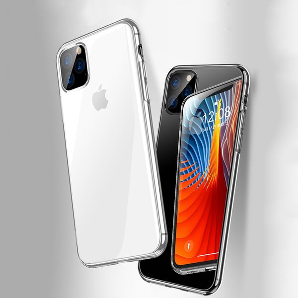 

для iphone 11 2019 case тонкий clear soft tpu крышка поддержка беспроводной зарядки для iphone 11 pro max 5.8inch 6.1inch 6.8inc