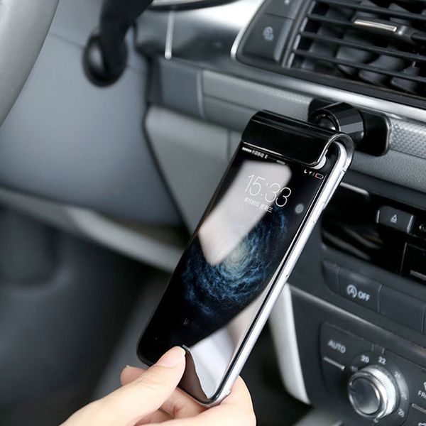 

foldable portable mobile support bracket metal stents cell anti-skid shockproof gravity car phone holder y10